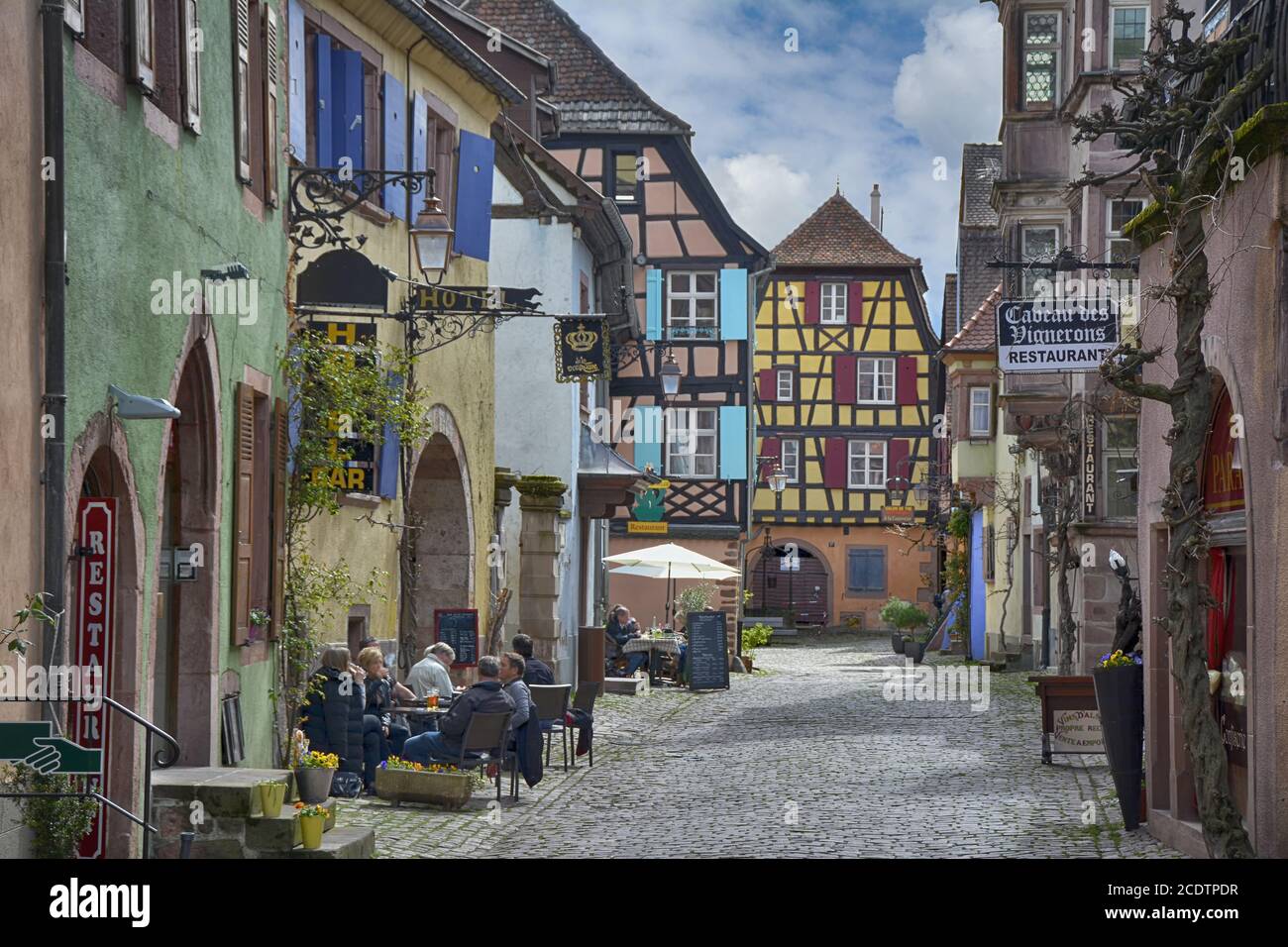 Riquewihr in Alsace Stock Photo