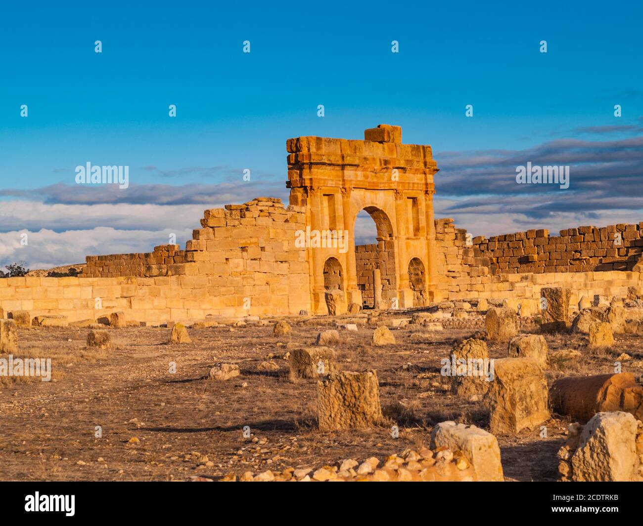 The Archaeological Site Of Sbeitla Is Located In Sbeitla In Tunisia In the-archaeological-site-of-sbeitla-is-located-in-sbeitla-in-tunisia-in
