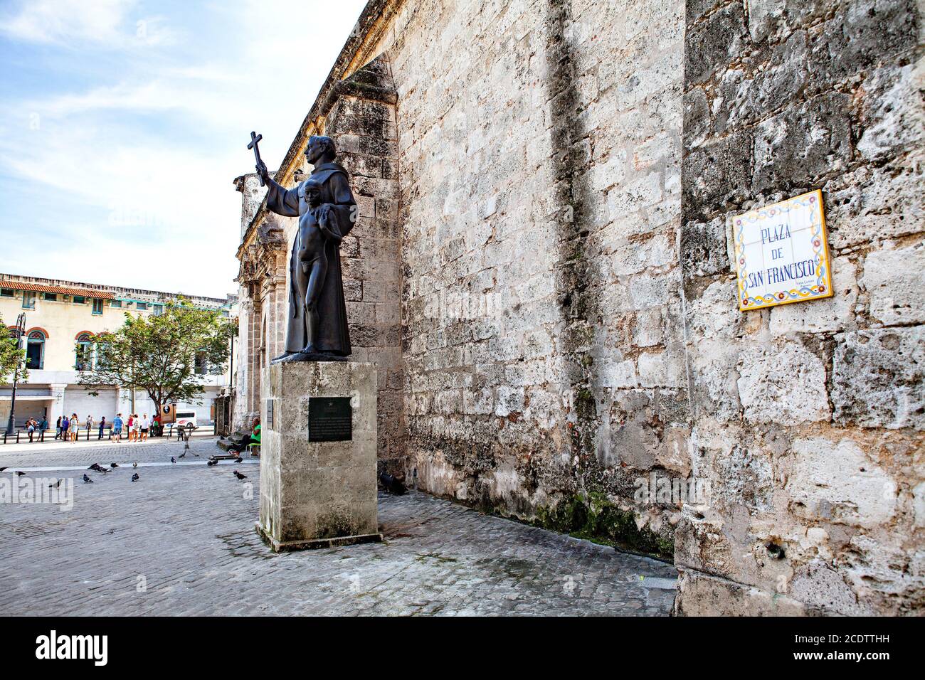 The Statue of Fray Junipero Serra on the Plaza de San Francisco in