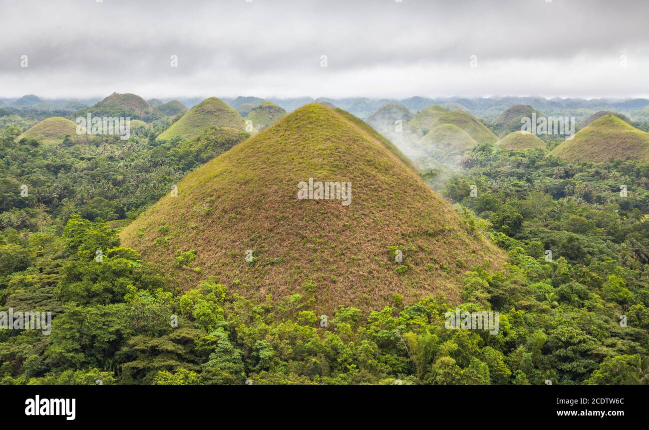 Chocolate Hills, Bohol, Philippines Stock Photo