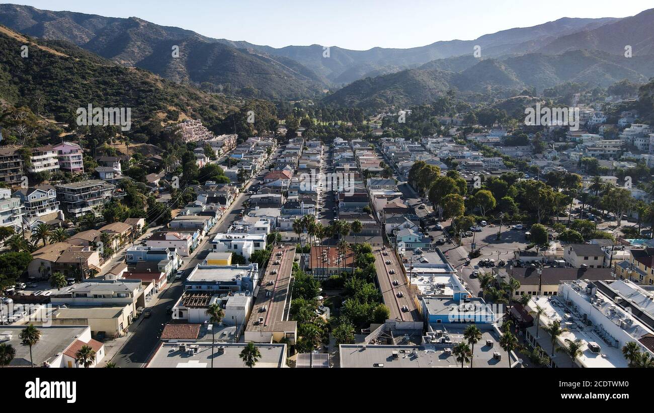 Aerial photo of Avalon, California Stock Photo Alamy