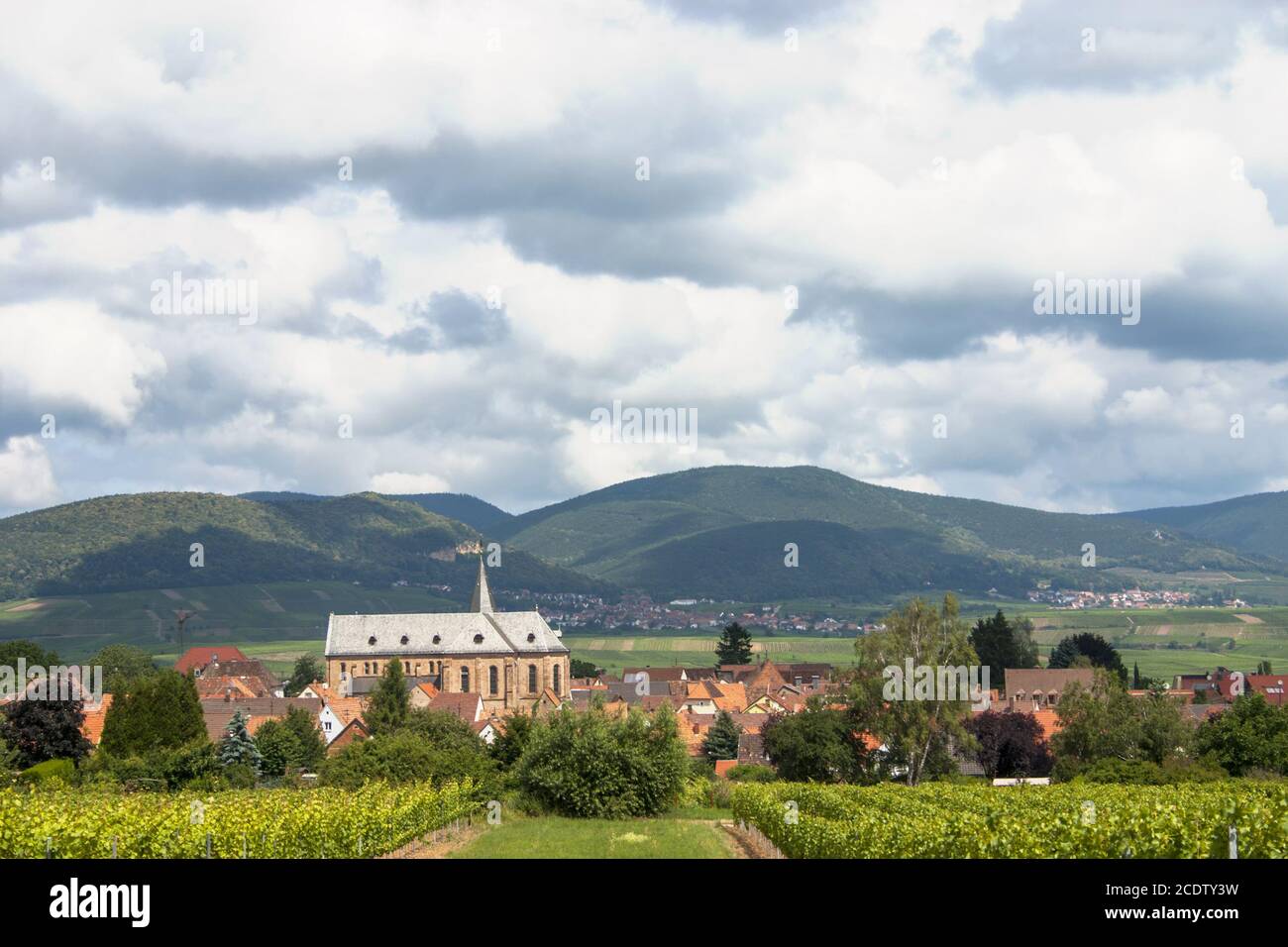 Wine village Arzheim, South Palatinate Stock Photo