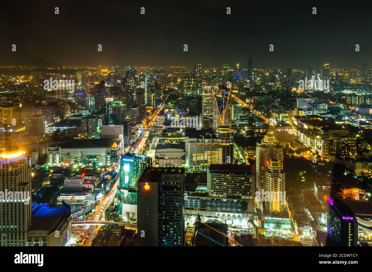 Bangkok city at twilight Stock Photo - Alamy