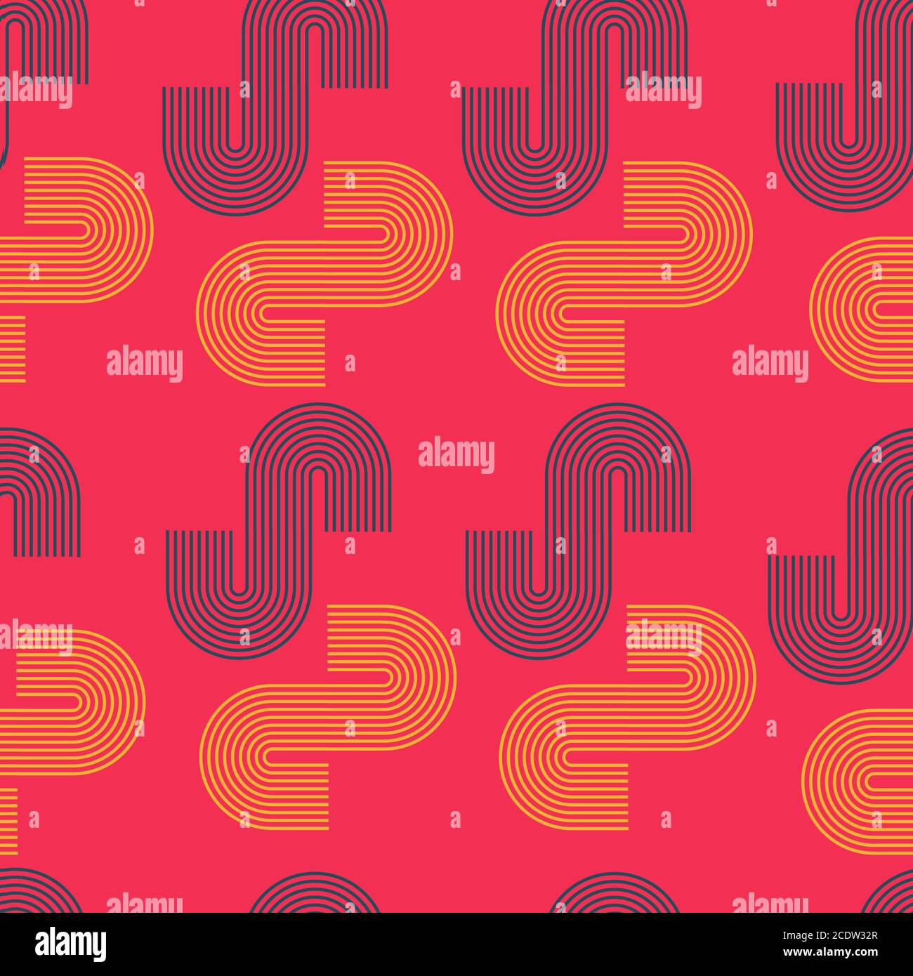 Seamless geometric vector pattern on a dark pink background Stock ...