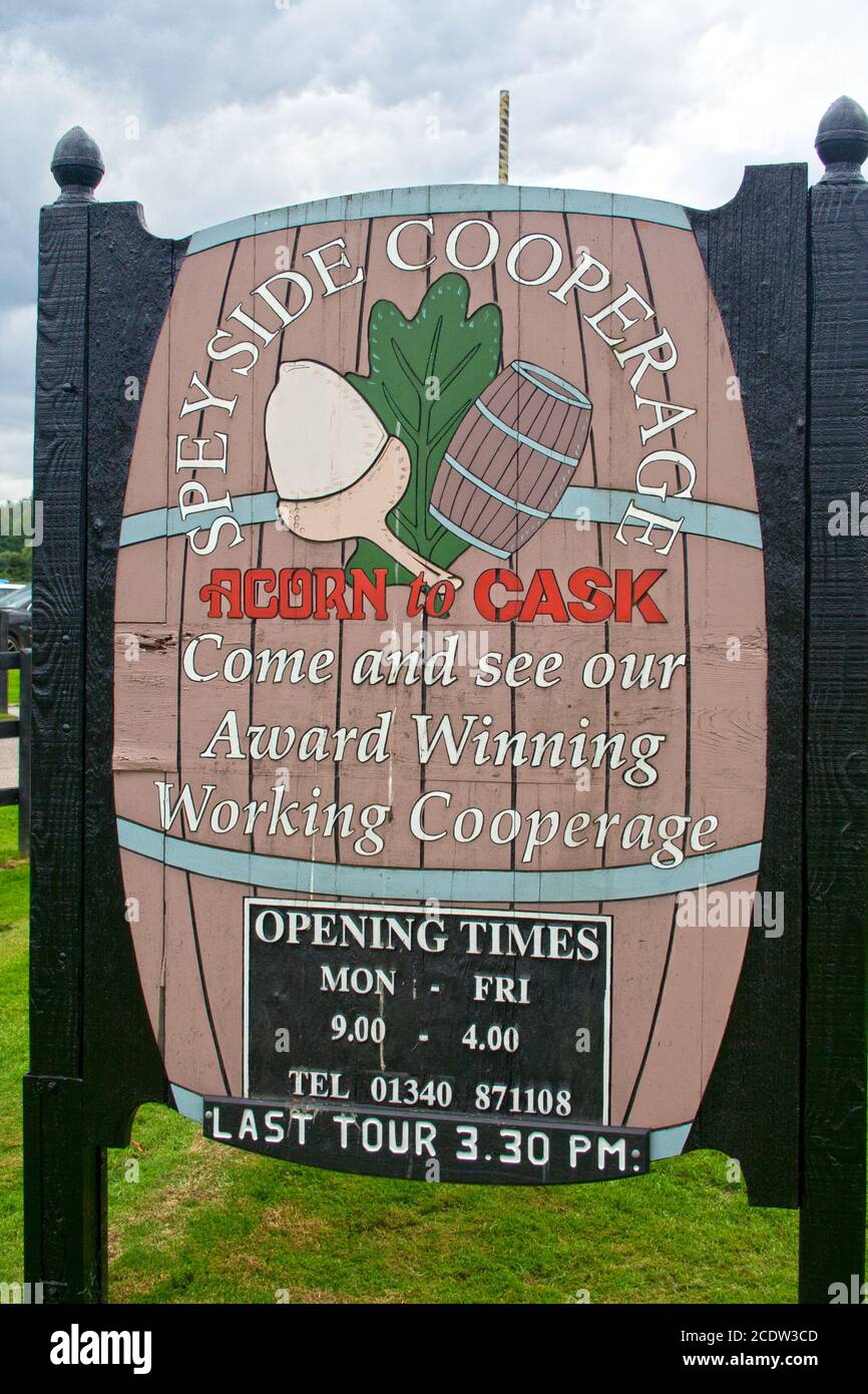 Speyside Cooperage, Whisky-Destillerie, Scottland Stock Photo