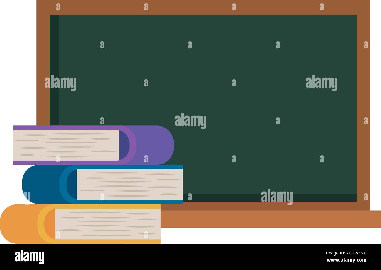 School green board with books vector design Stock Vector Image & Art ...