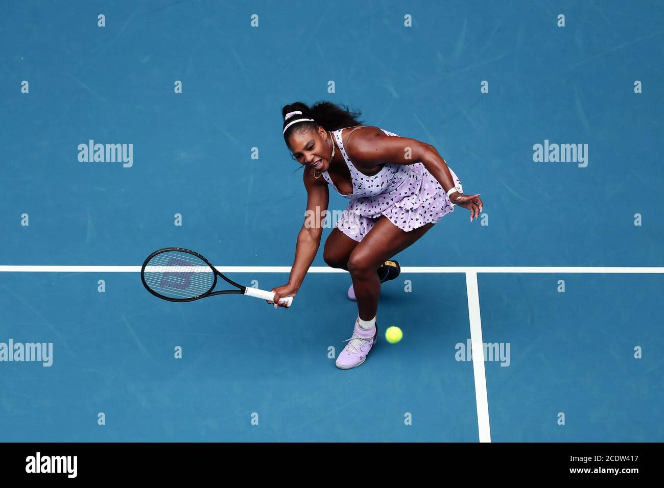 Serena Williams during the 2020 Australian Open Stock Photo - Alamy