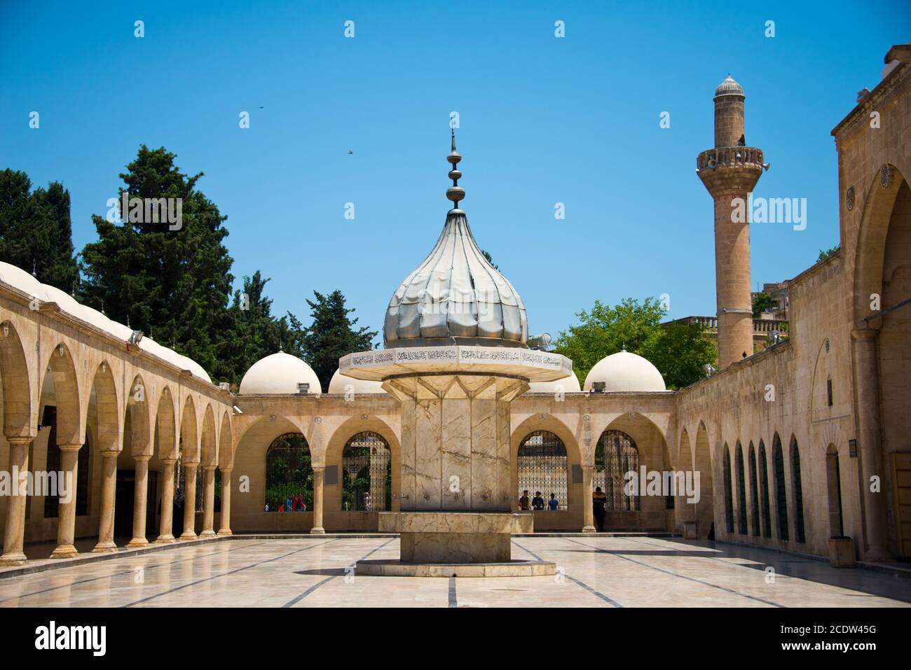 mosque Mevlid-i Halil Camii, sanliurfa, turkey Stock Photo