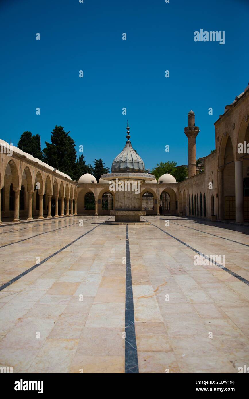 mosque Mevlid-i Halil Camii, sanliurfa, turkey Stock Photo