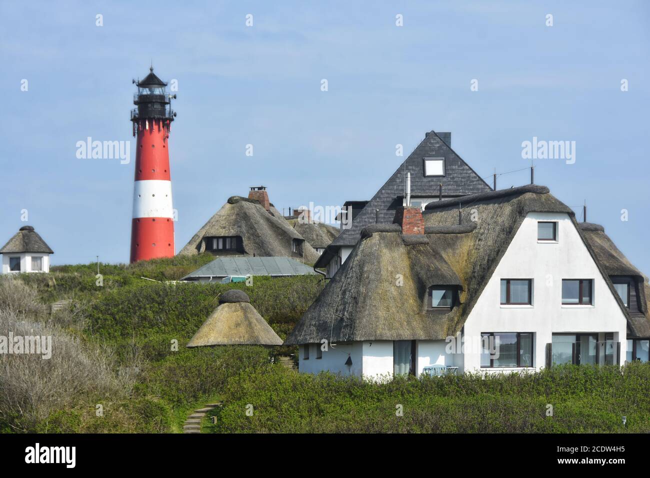 the Hoernum lighthouse Stock Photo