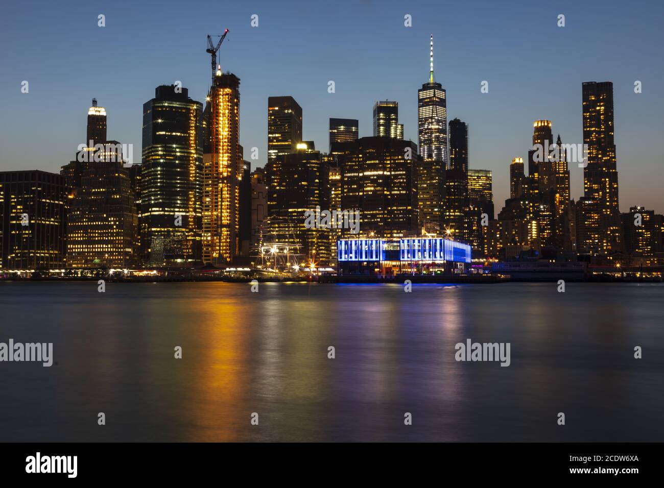 Scenes From A Thriving Metropolis On A Summers Night Stock Photo