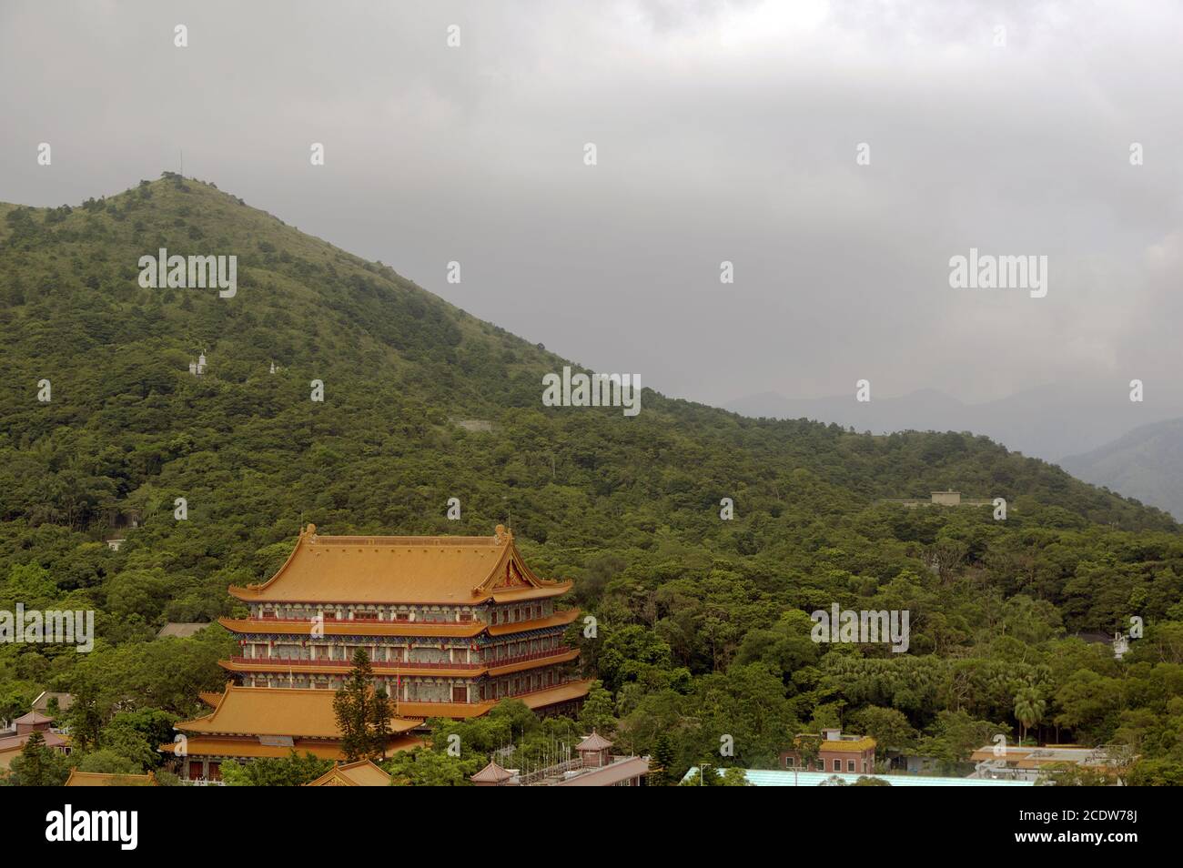 The enormous Monastery Po Lin Stock Photo