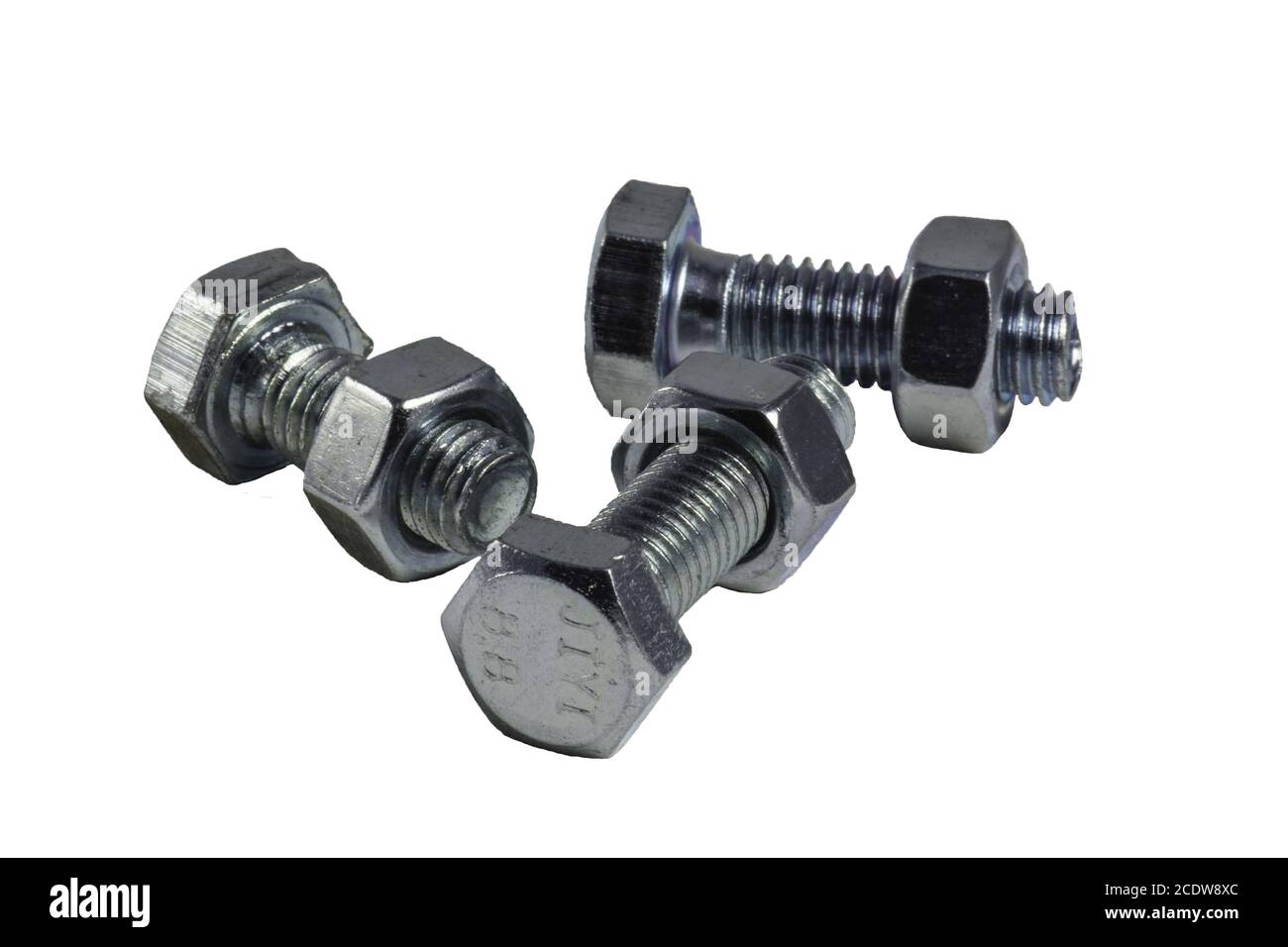 Bolts, screws and hex nuts set Stock Photo Alamy