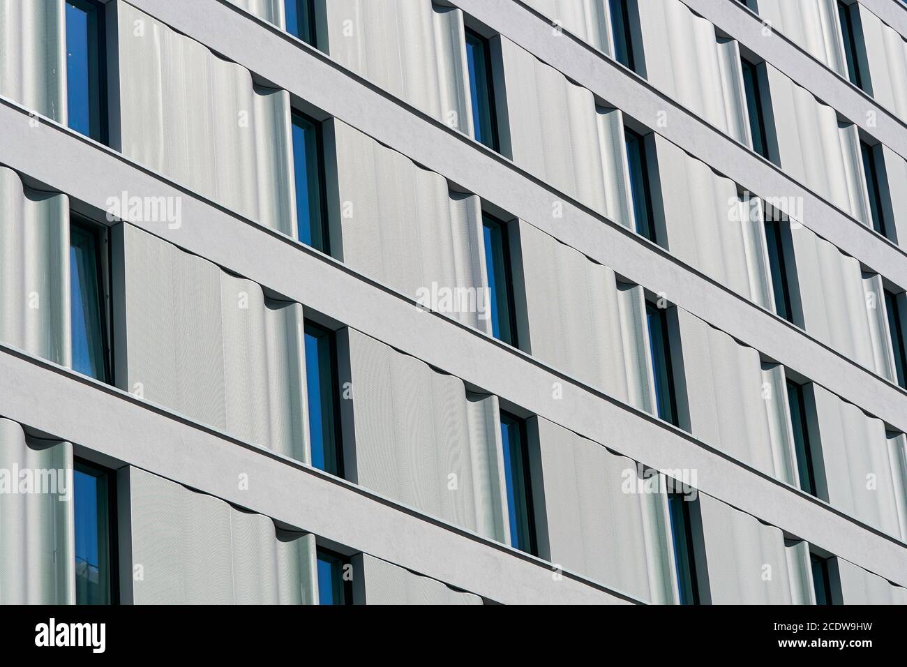 Facade of a residential building in the city center of Berlin Stock Photo