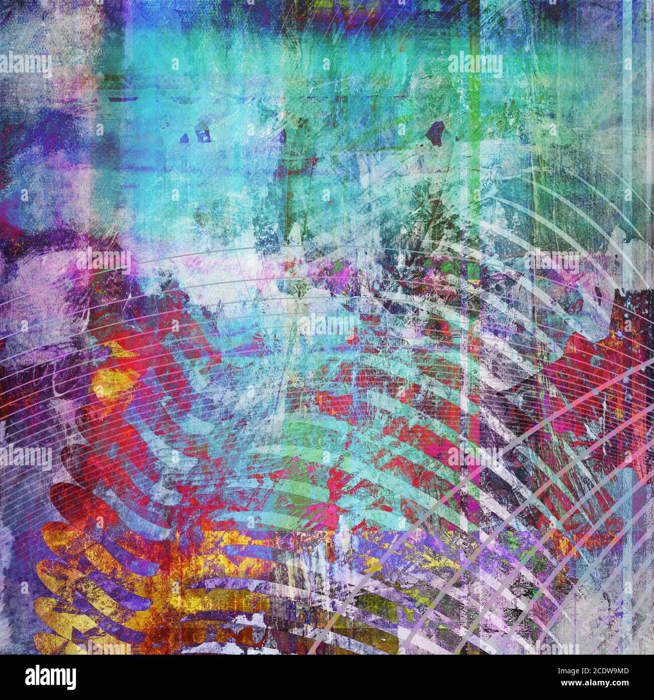 abstract mixed media background, pattern art Stock Photo
