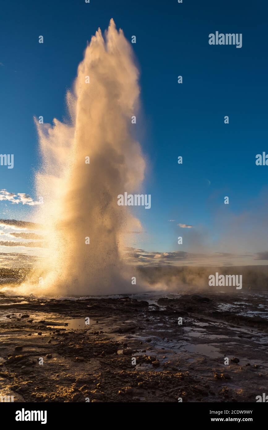 geyser Strokkur from Iceland Stock Photo - Alamy