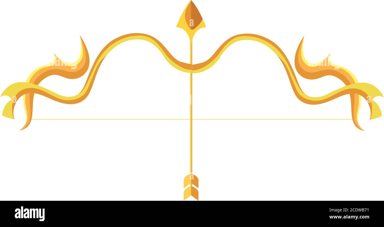 gold ornament bow with arrow vector design Stock Vector Image & Art - Alamy