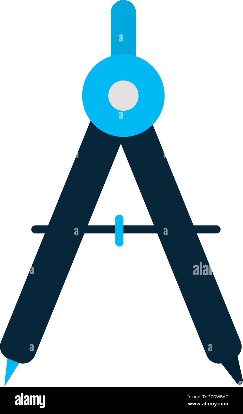 compass tool icon over white background, flat style, vector illustration  Stock Vector Image & Art - Alamy
