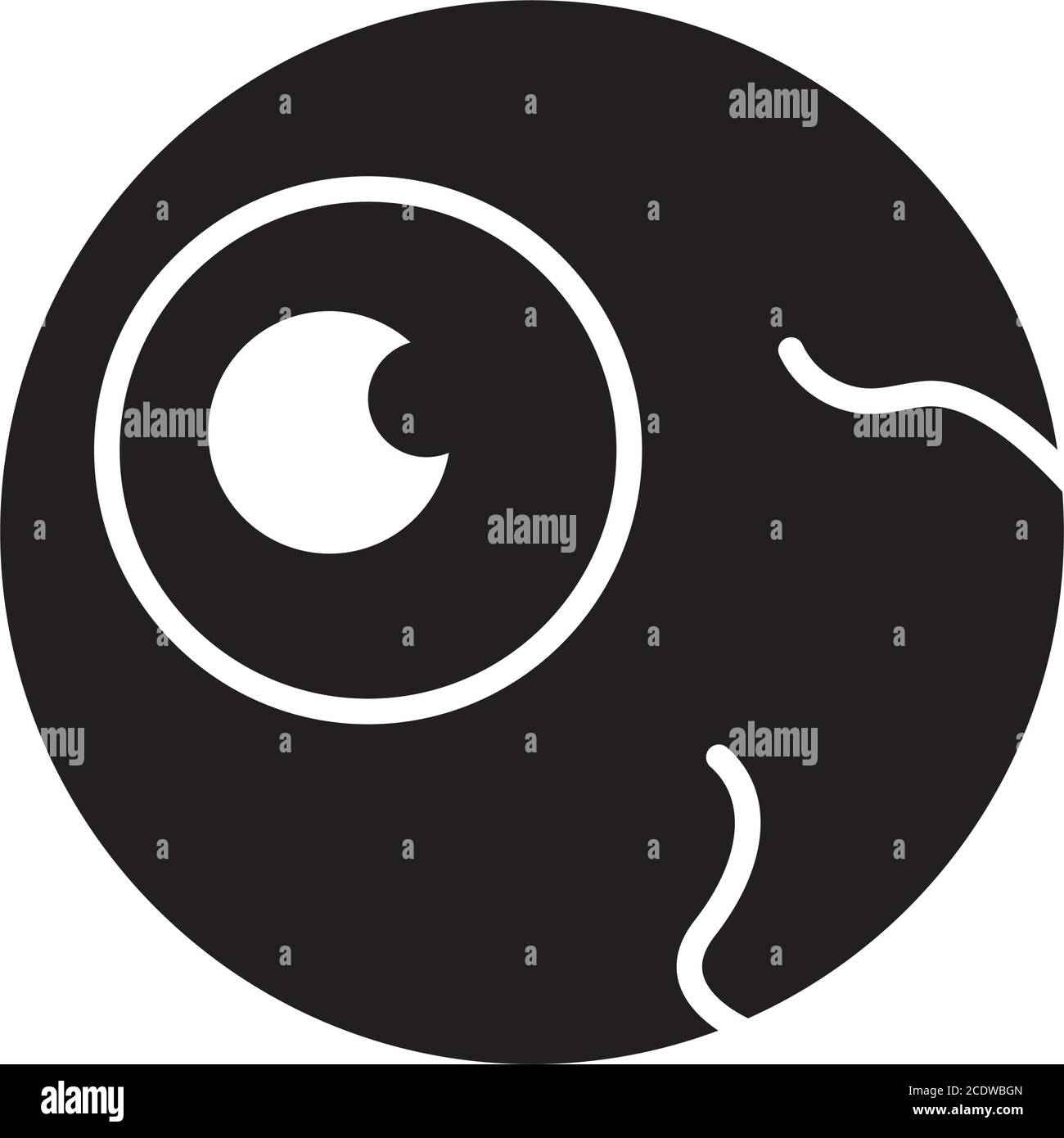 eye silhouette style icon design, View look vision optical human see ...