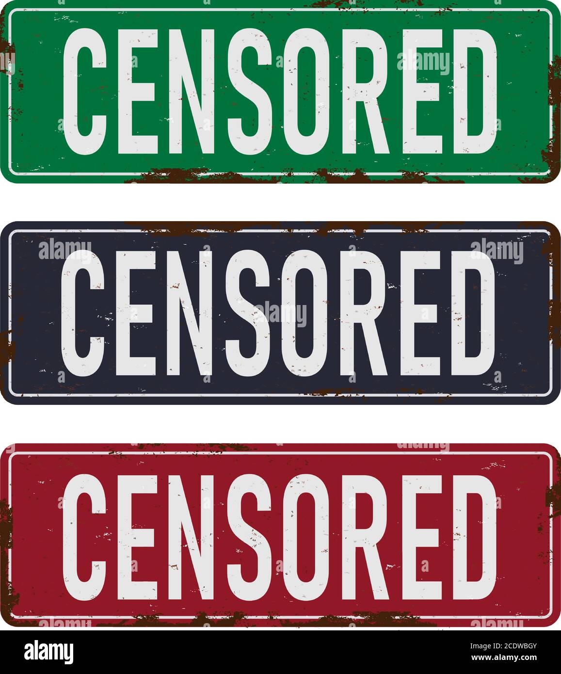 Color Set Censored Grunge Road Sign On White Background Vector Illustration Of Retro Banner Template For Web And Print Stock Vector Image Art Alamy Color Set Censored Grunge Road Sign On White Background Vector Illustration Of Retro Banner Template For Web And Print Stock Vector Image Art Alamy
