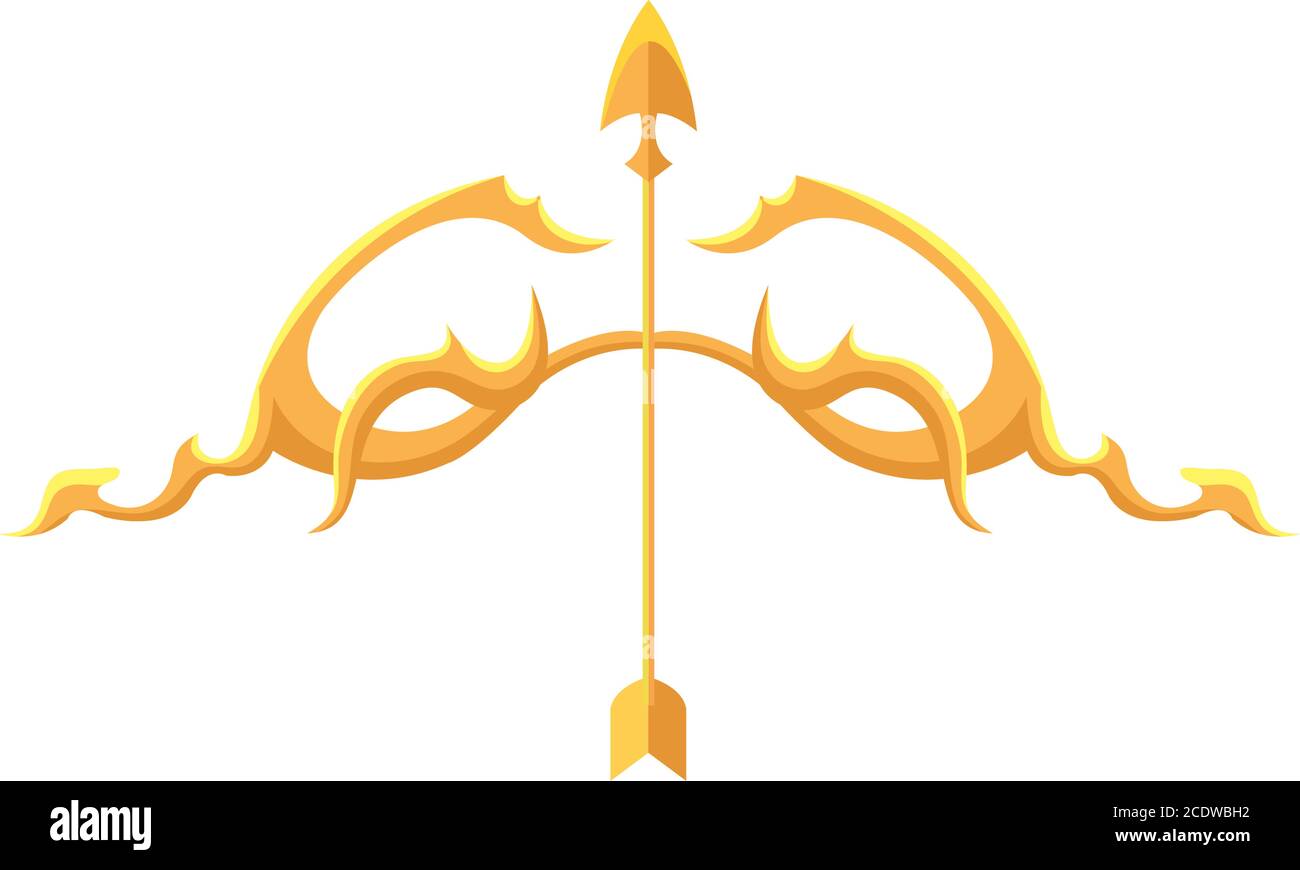 gold ornament bow with arrow vector design Stock Vector Image & Art - Alamy