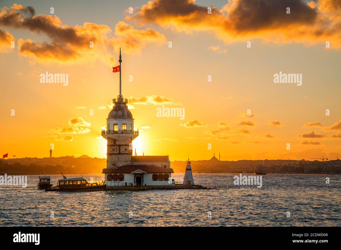 Maiden's tower - Istanbul Stock Photo
