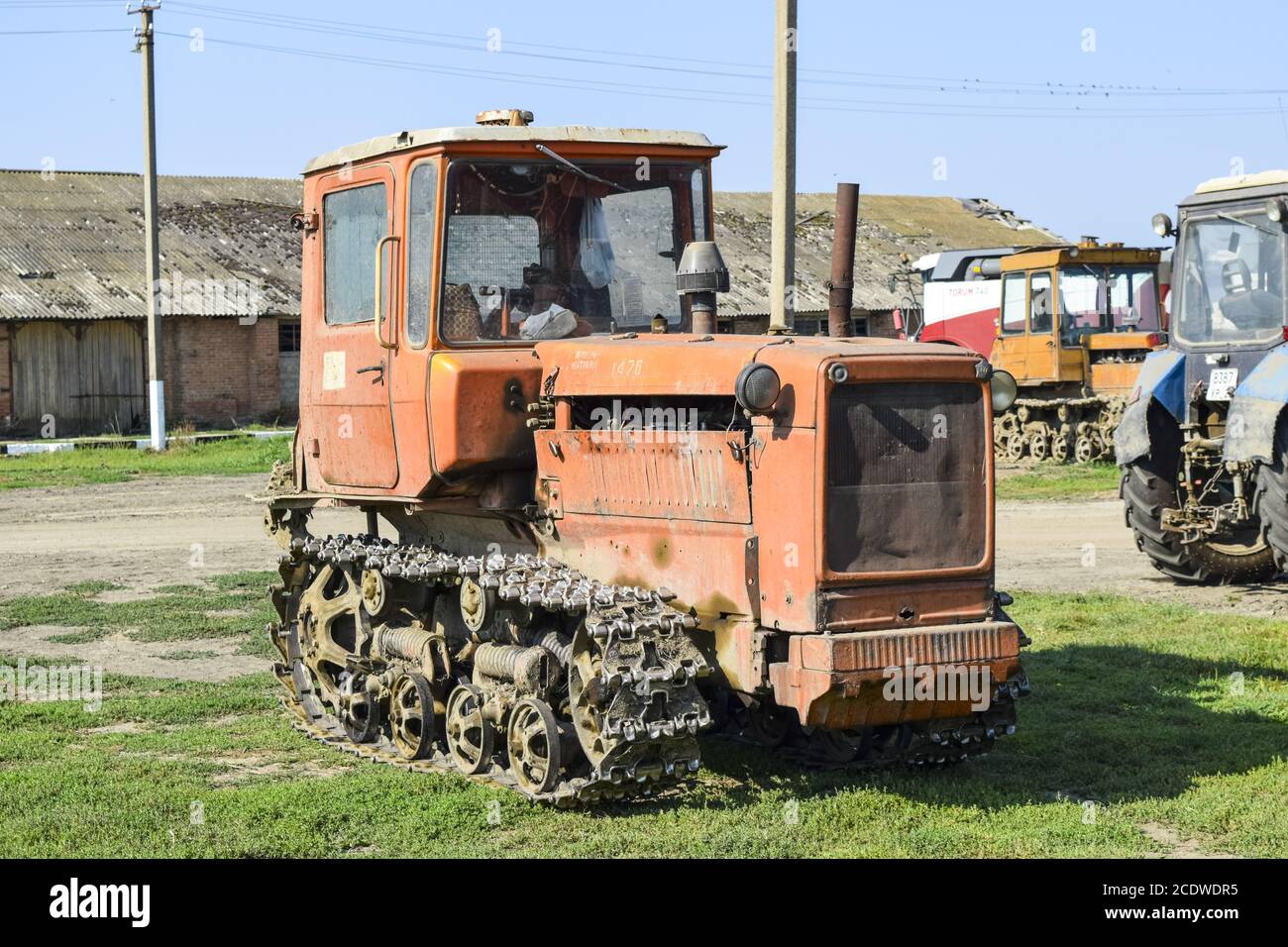 Tractor. Agricultural machinery. Stock Photo