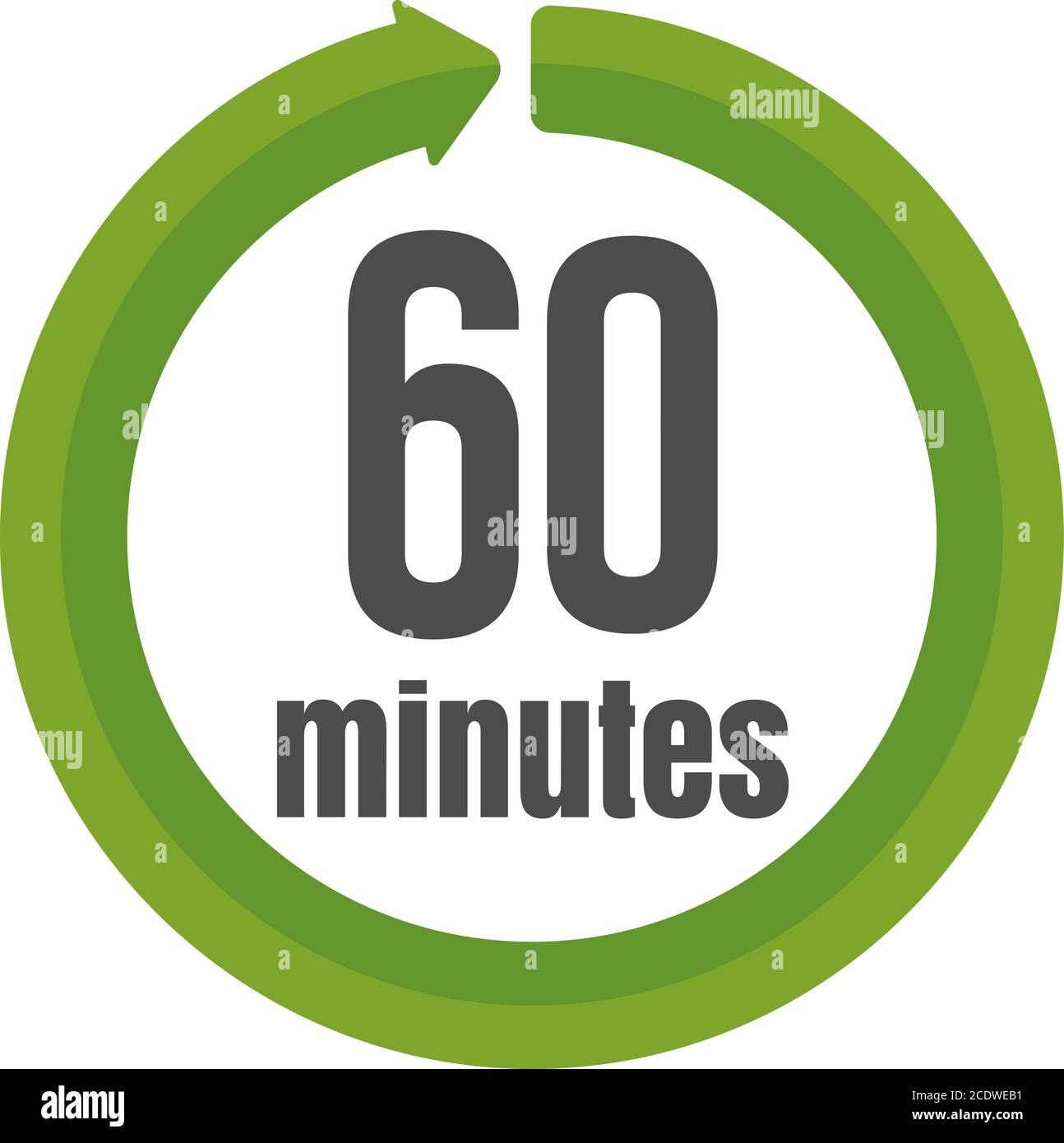 Clock , timer (time passage) icon / 60 minutes Stock Vector Image & Art