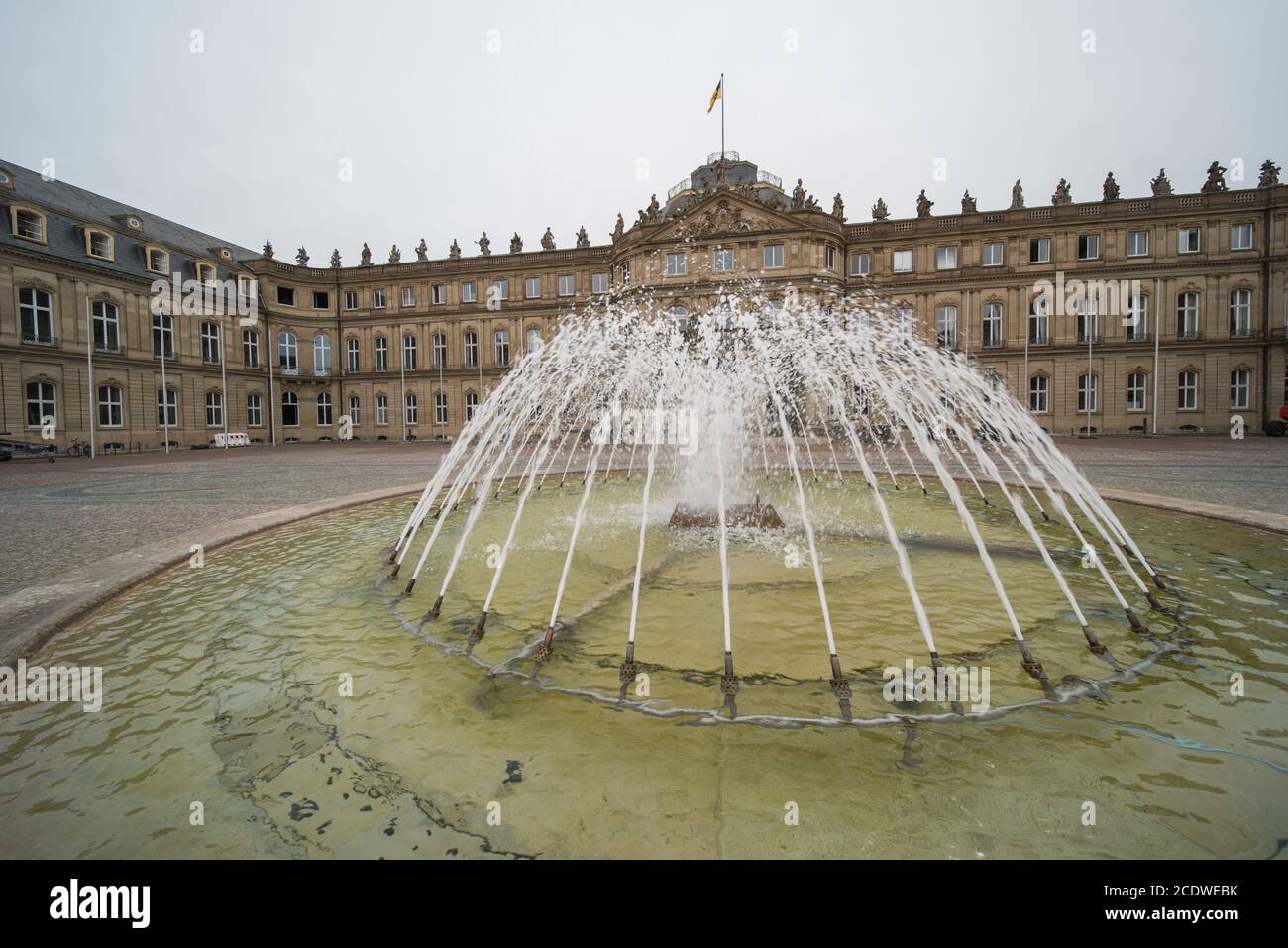 stuttgart germany, city center with sights Stock Photo - Alamy