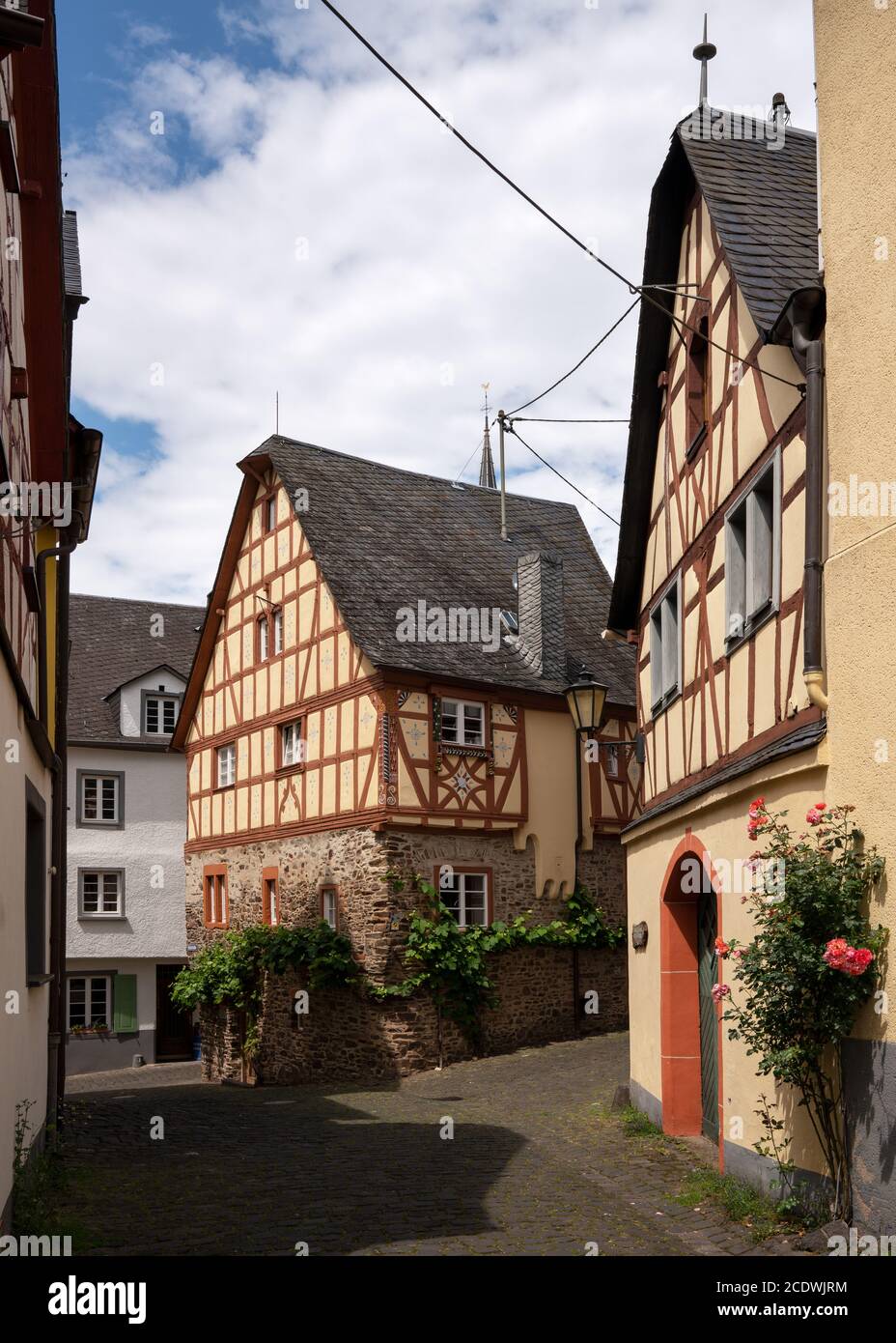 Ediger Germany Old buildings in the downtown of Ediger-Eller, Moselle, Germany Stock ...