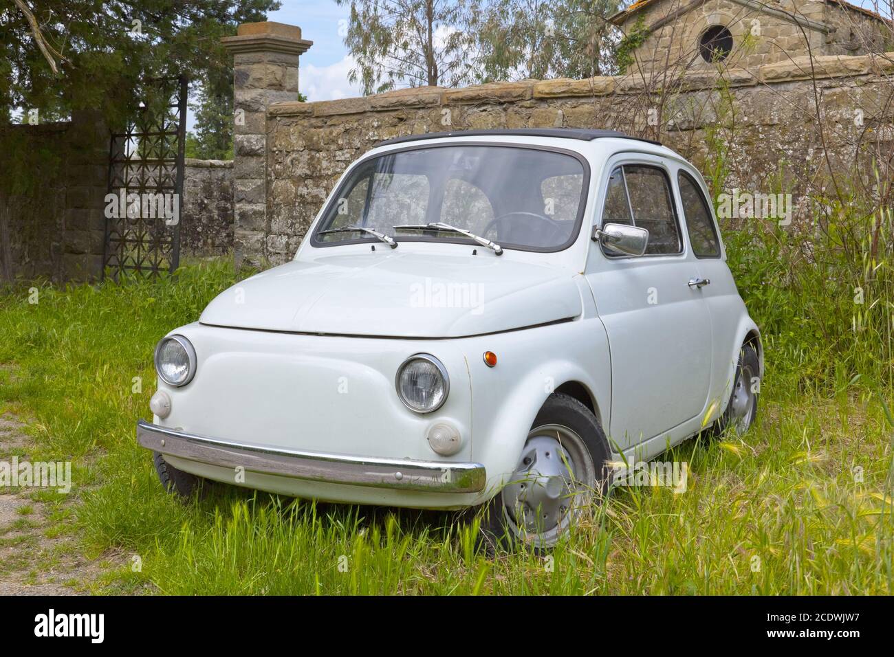 Beautiful typical Italian compact car Stock Photo