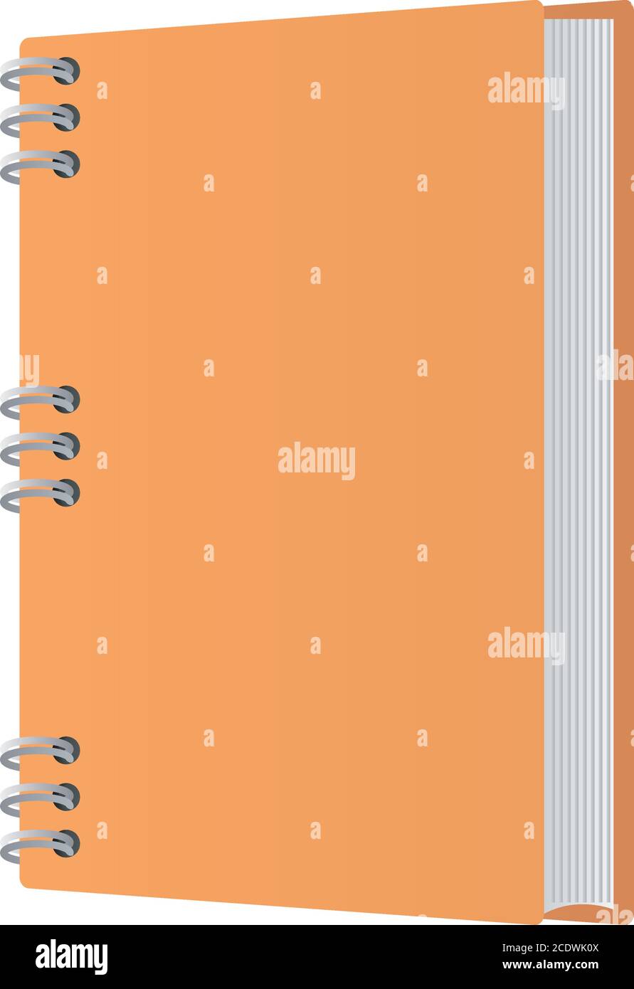 Mockup orange notebook design of corporate identity template and ...