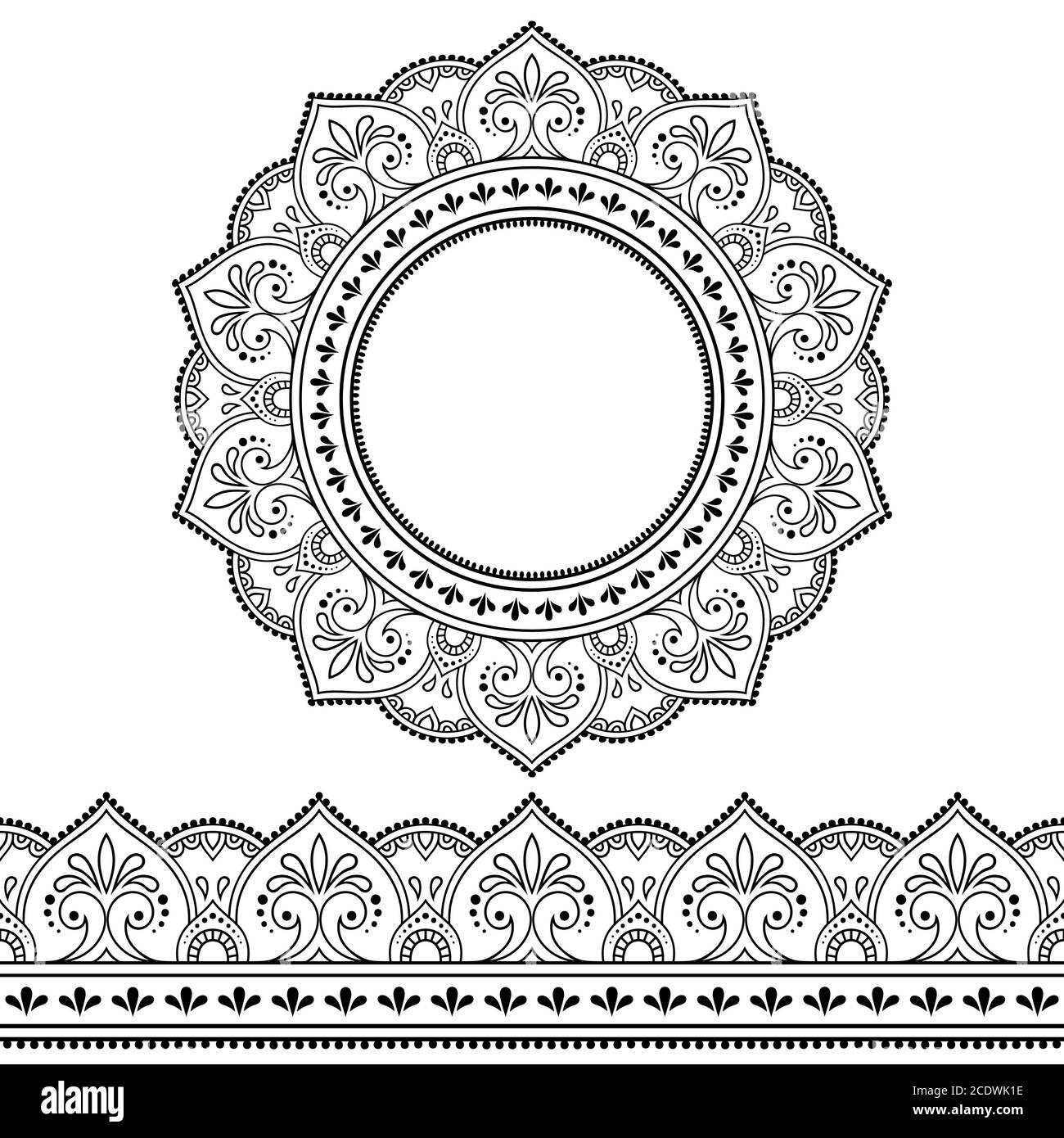 tutorial- 22, Filler border elements for intricate mehndi design || Learn henna  border design || - YouTube
