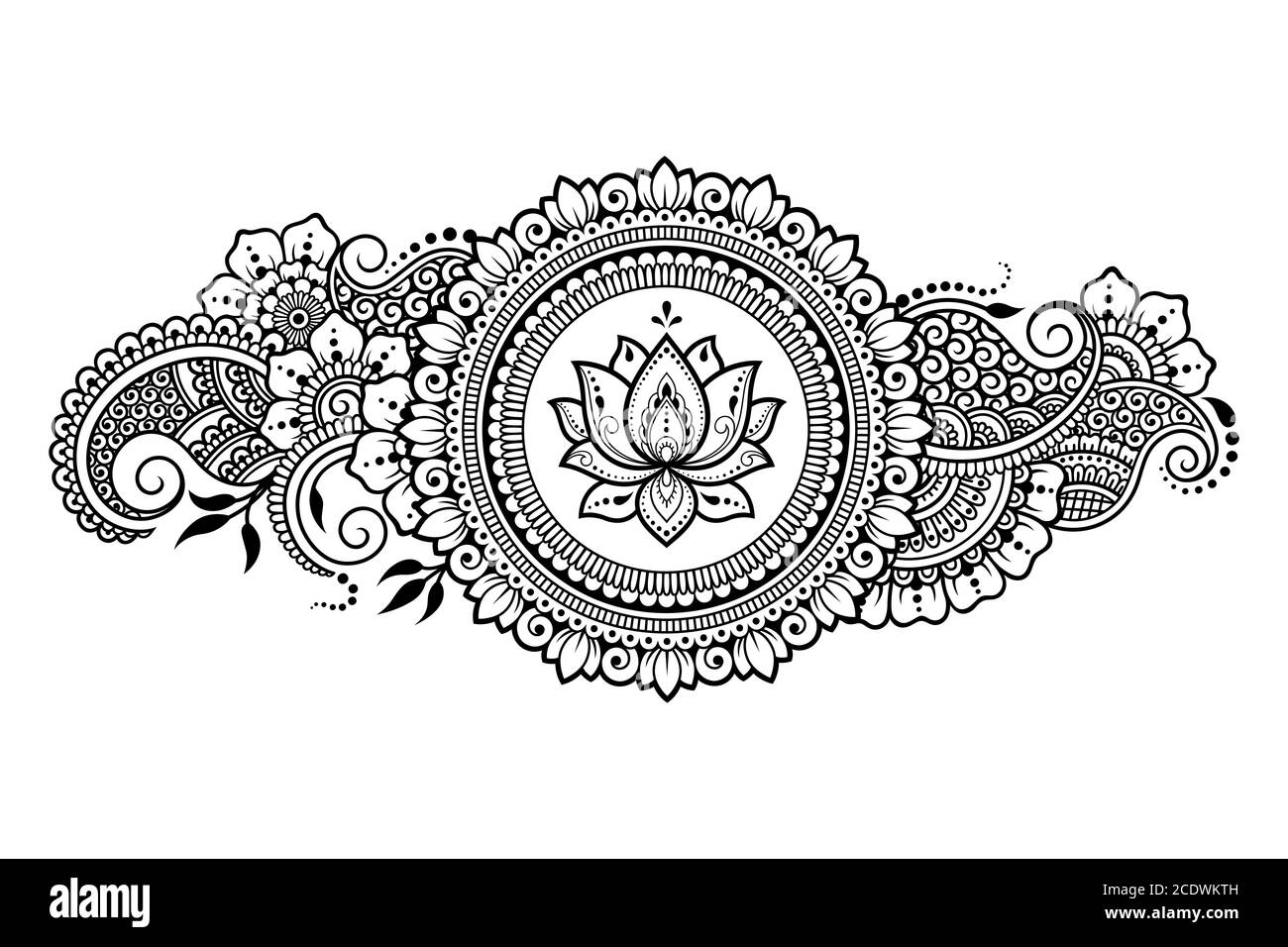 Circular pattern in form of mandala with lotus flower for Henna, Mehndi, tattoo, decoration. Decorative ornament in ethnic oriental style. Outline doo Stock Vector Image & Art - Alamy Circular pattern in form of mandala with lotus flower for Henna, Mehndi, tattoo, decoration. Decorative ornament in ethnic oriental style. Outline doo Stock Vector Image & Art - Alamy