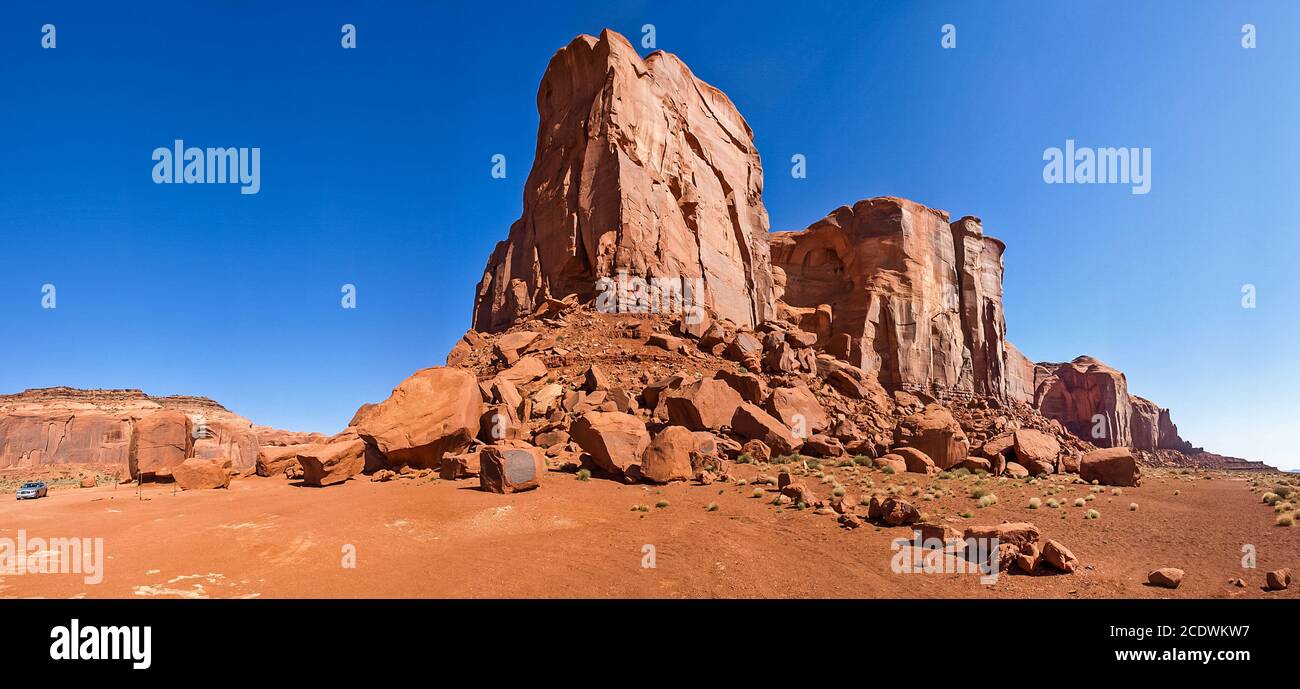 Landscape of the ancient rocks. Monument Valley, Arizona Stock Photo Alamy