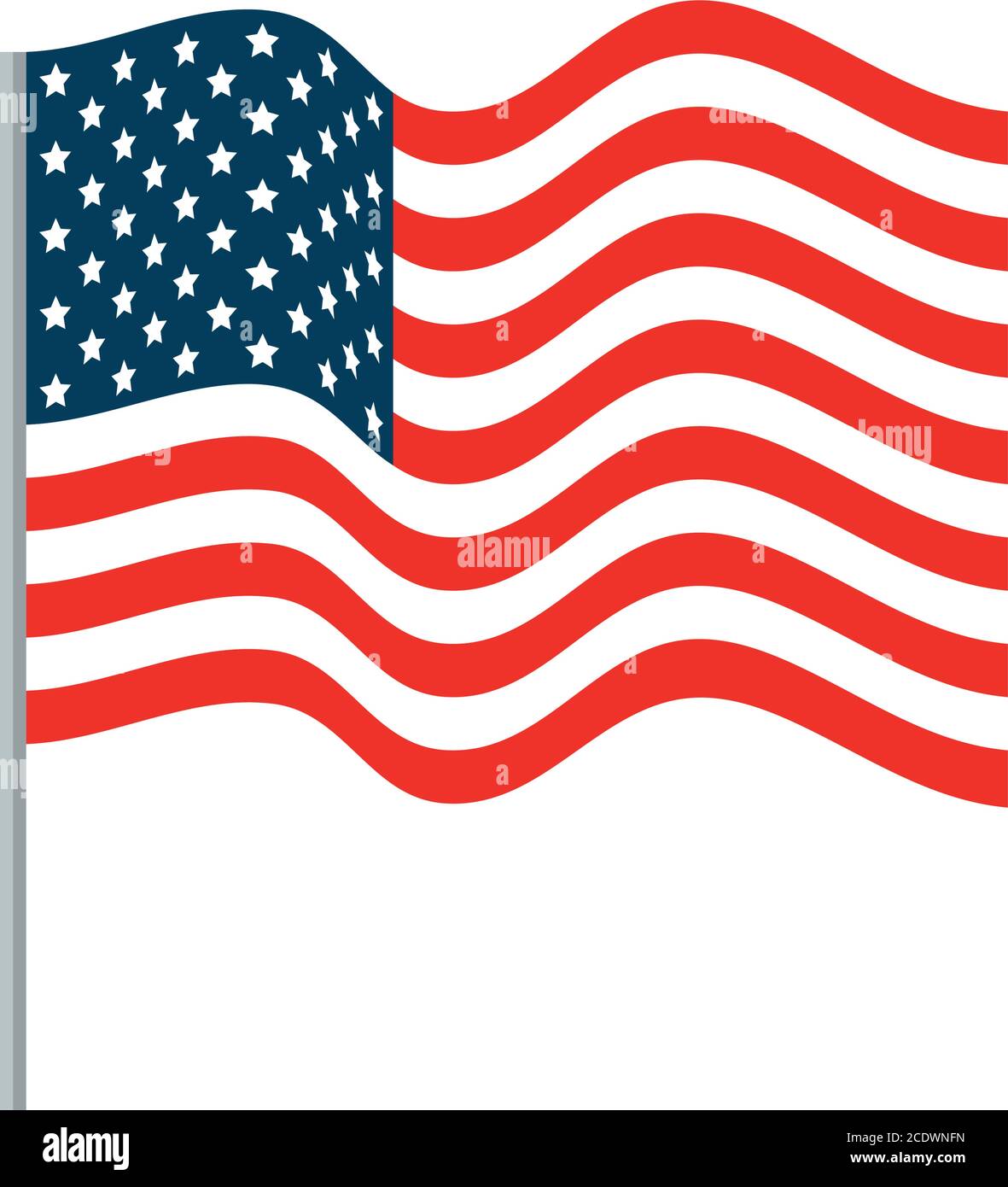Isolated usa flag vector design Stock Vector Image & Art - Alamy