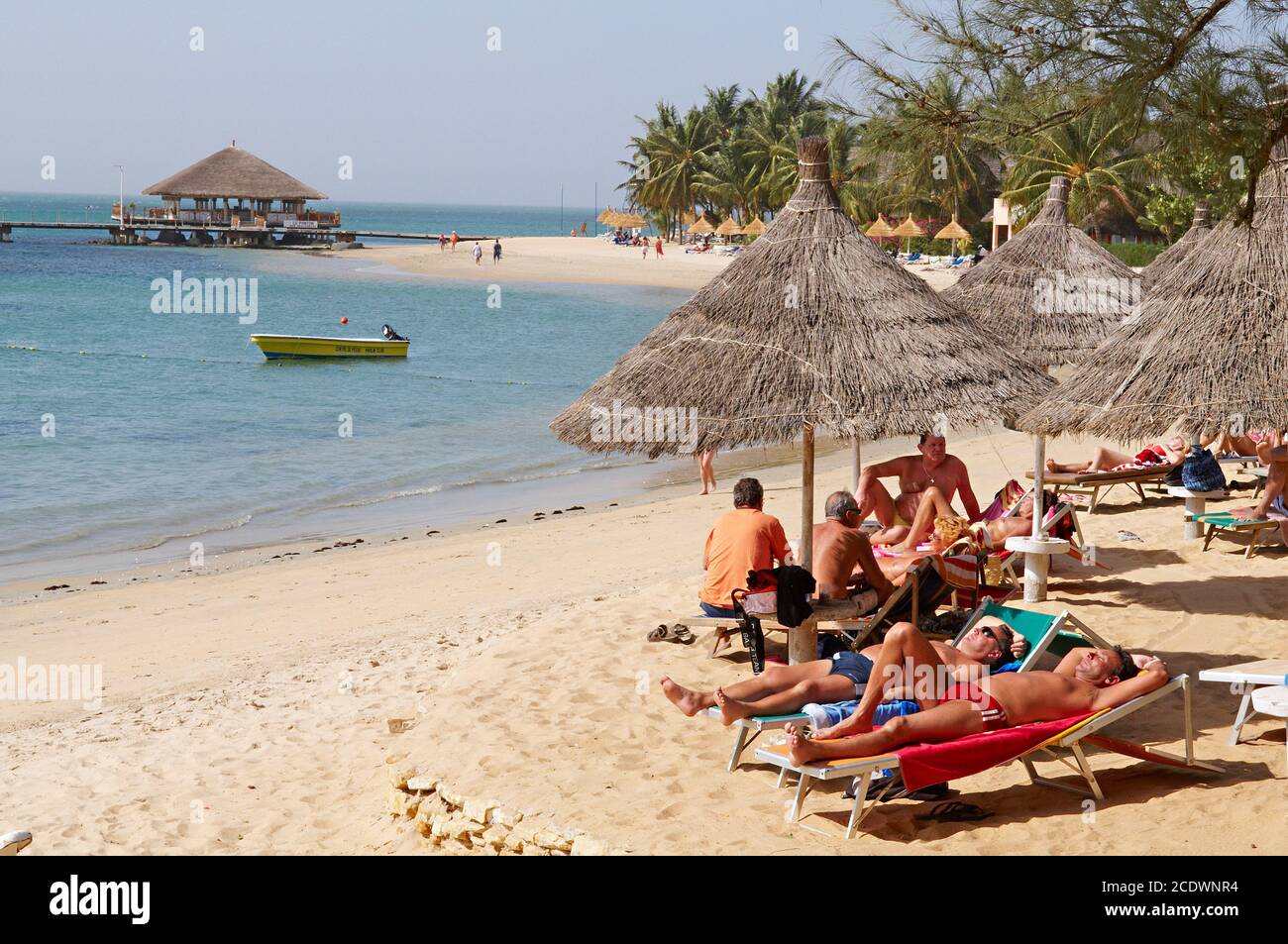 Senegal. Saly beach on the 'petite cote' (small coast). Stock Photo