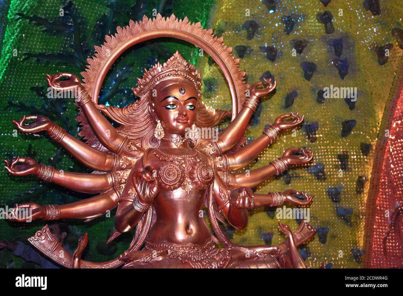 durga idol of kolkata durga puja festival Stock Photo