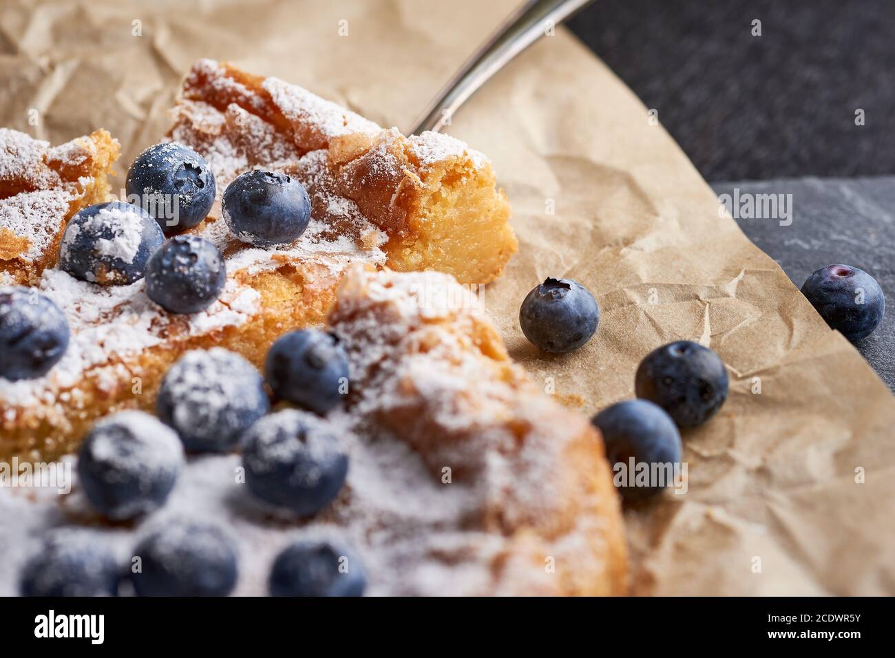 Blueberry Pie Stock Photo