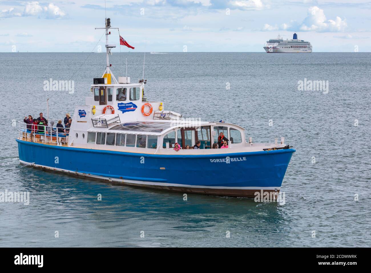 The Dorset Belle boat cruises around the bay and to get a closer look