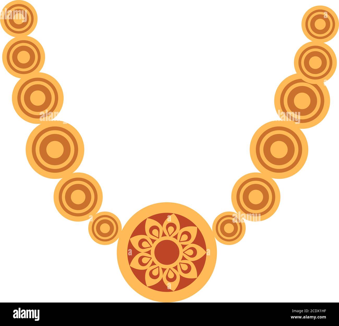 diwali necklace design, Indian culture and hinduism theme Vector