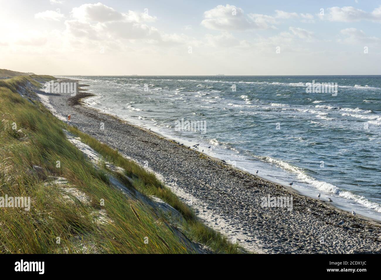 Stormy sea at the Eastsea in Germany Stock Photo