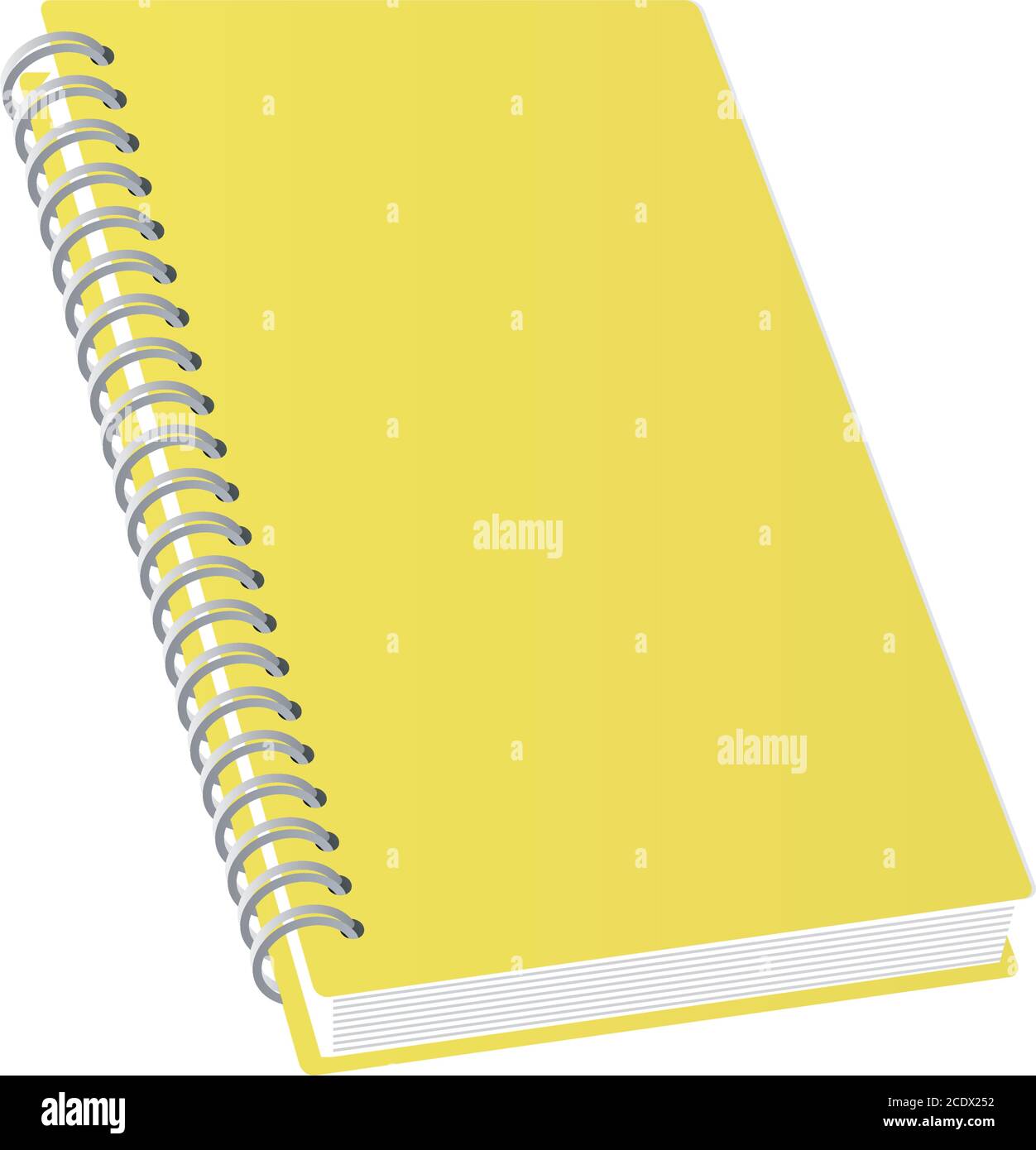Mockup yellow notebook design of corporate identity template and ...