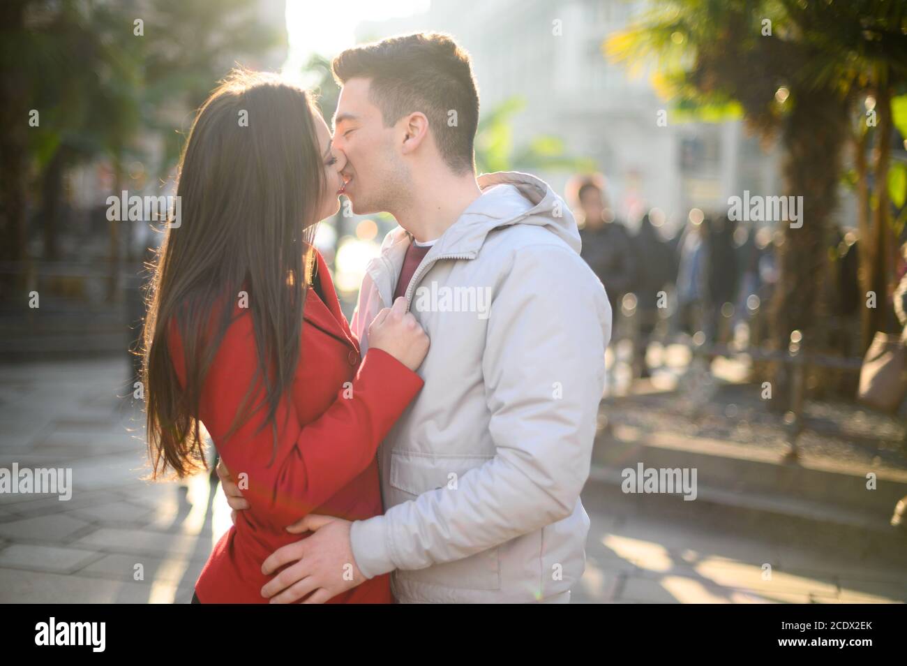 Couple passionately kissing hi-res stock photography and images - Alamy