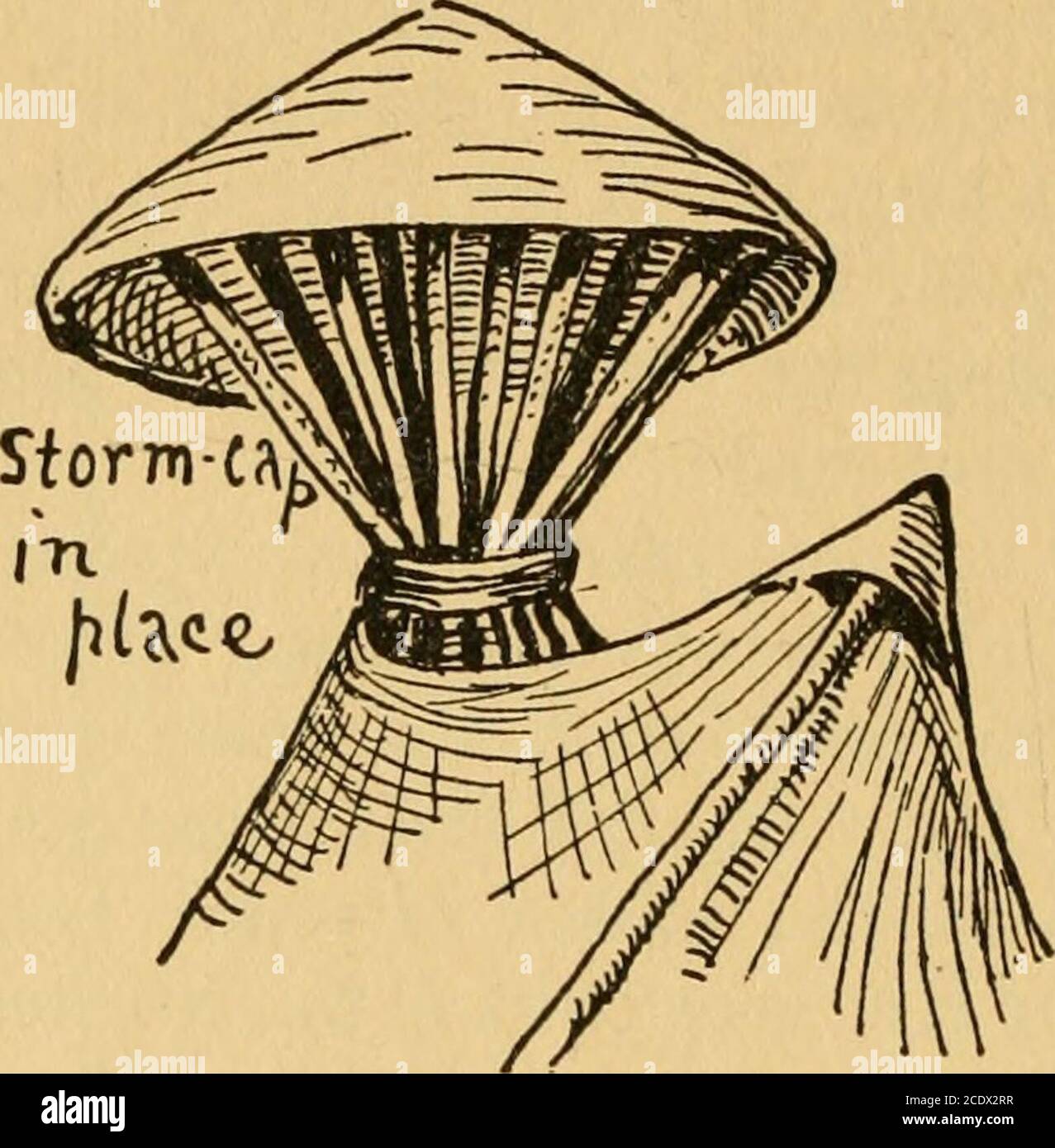 . The book of woodcraft . STORM CAP OR BULL-BOAT During long continued ...