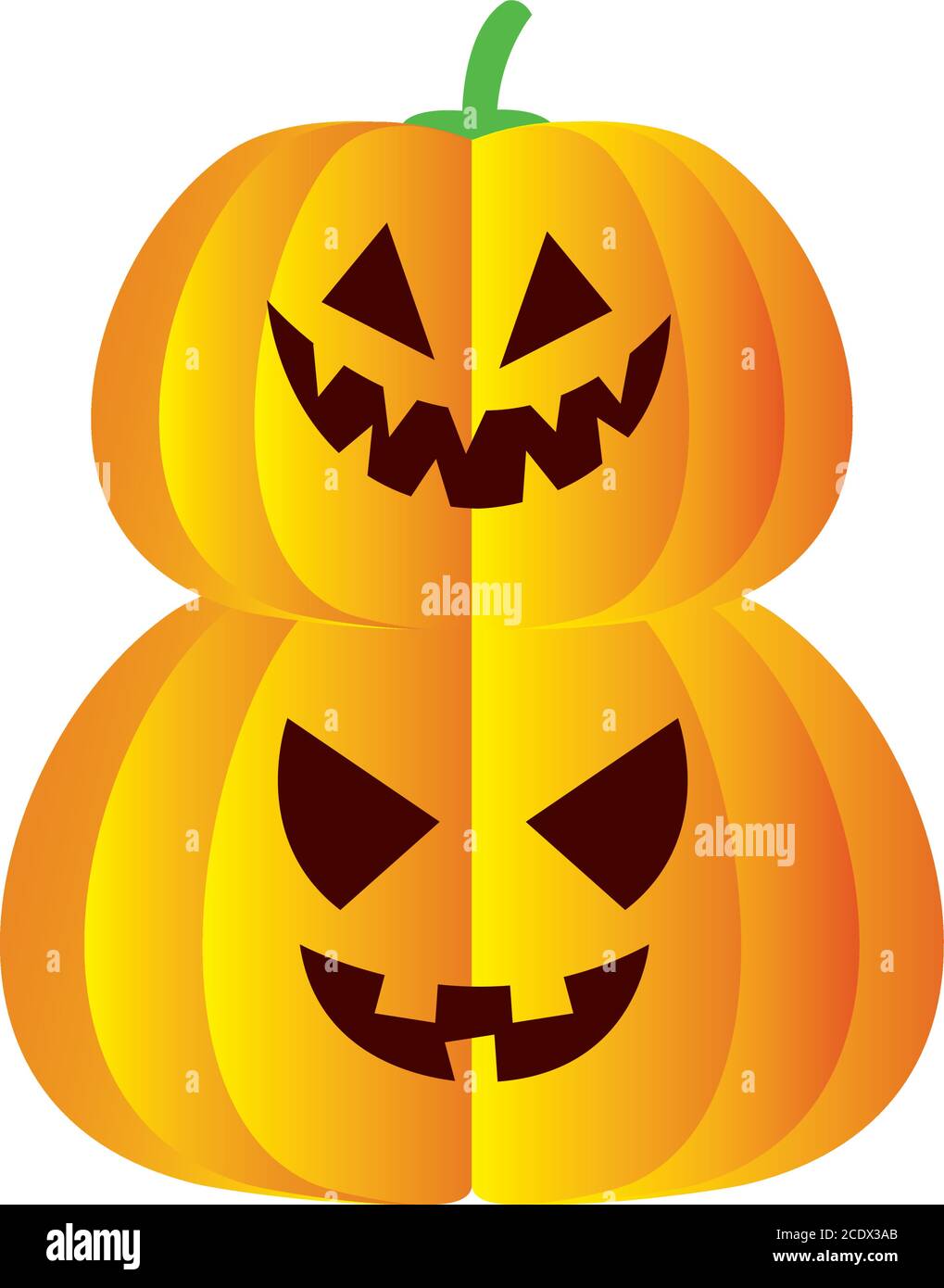 Halloween pumpkins cartoons vector design Stock Vector Image & Art - Alamy