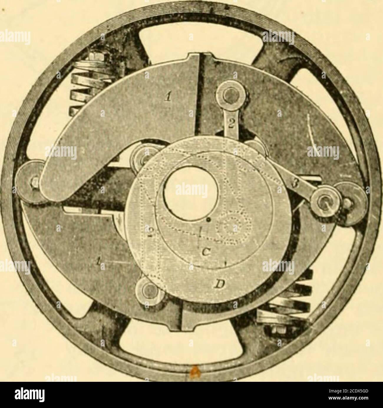 Modern mechanism, exhibiting the latest progress in machines, motors, and  the transmission of power, being a supplementary volume to Appletons'  cyclopaedia of applied mechanics . Fio. 8.—Armington and Sims governor.  Fio. !).—