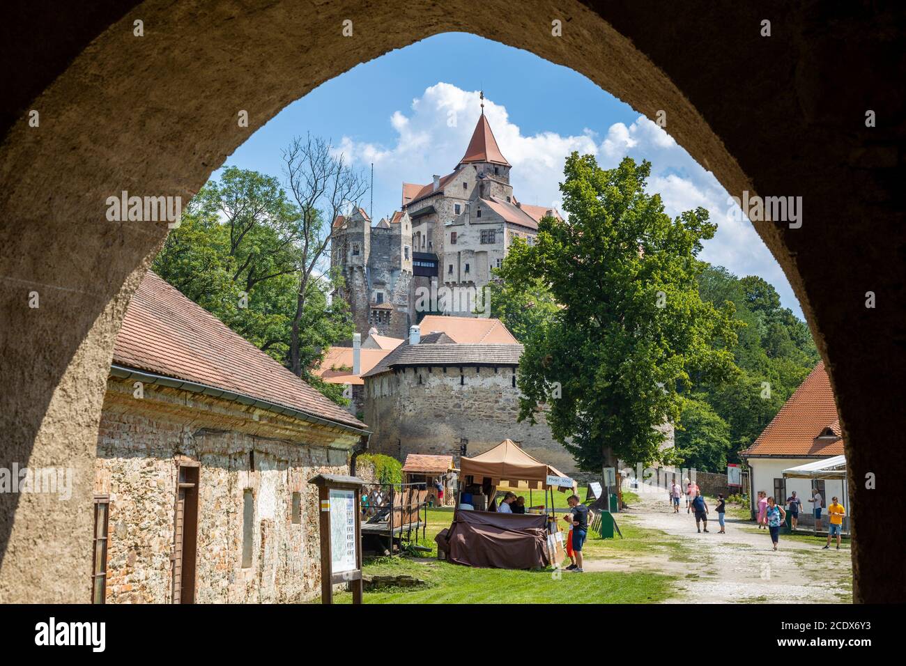 Hrad Pernstejn Nedvedice Morava Ceska Republika Pernstejn Castle Moravia Czech Republic Stock Photo Alamy