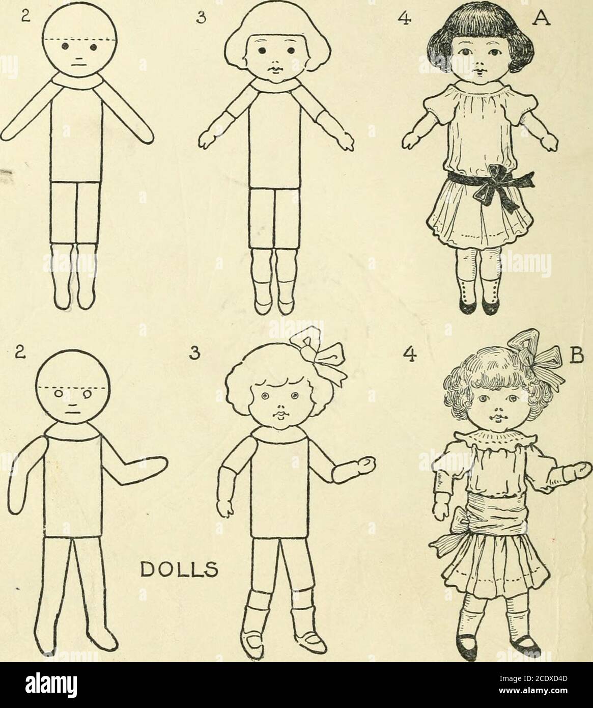 Easy Drawings Doll 49 photos  Drawings for sketching and not only   PapikPRO