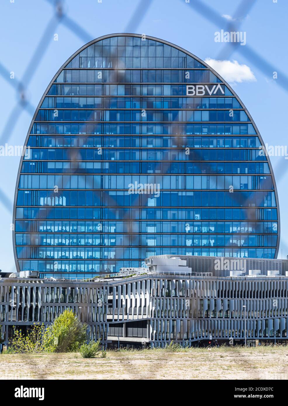 Spanish bank BBVA corporate headquarters in Madrid Stock Photo Alamy